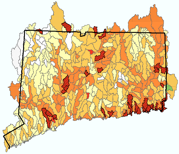 Percent Forest in sub-regional basins,2006